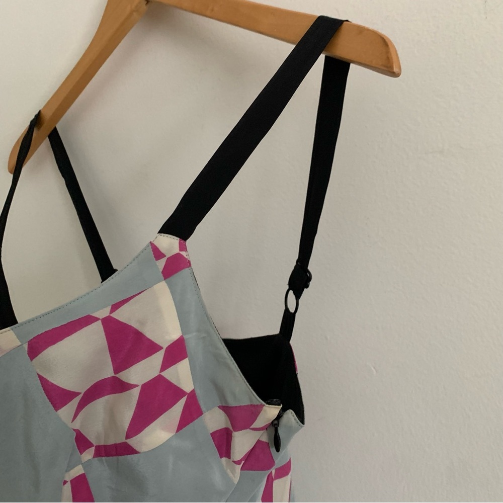 Odille Anthropologie Silk Patchwork Pattern Tank … - image 5